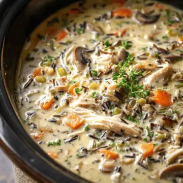 Slow Cooker Chicken and Wild Rice Soup