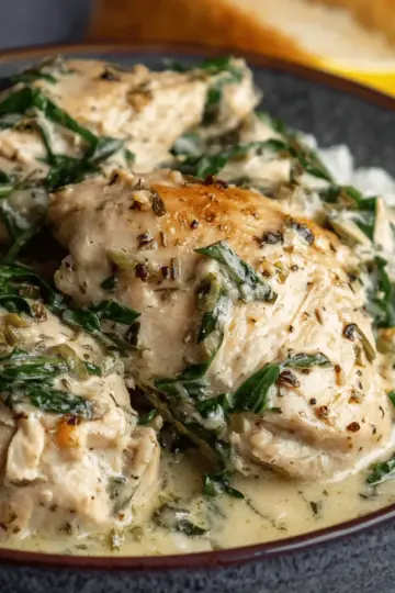 Slow Cooker Creamy Lemon Herb Chicken