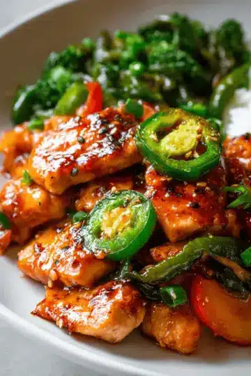 Jalapeno Peach Chicken