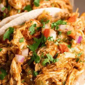 Slow Cooker Shredded Taco Chicken