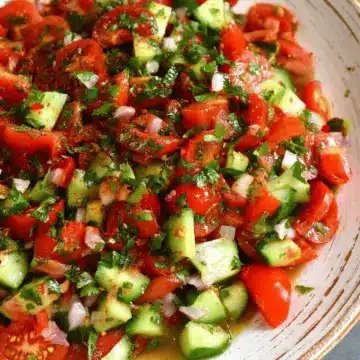 Shirazi Salad (Persian Cucumber and Tomato Salad)