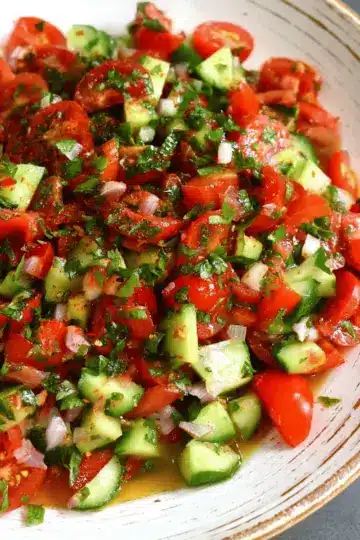 Shirazi Salad (Persian Cucumber and Tomato Salad)