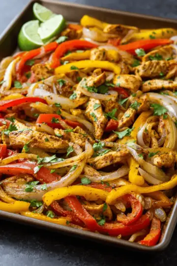 Sheet Pan Chicken Fajitas