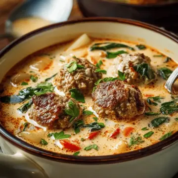 Creamy Italian Meatball Soup