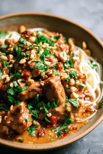 Slow Cooker Thai Peanut Chicken