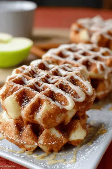 Apple Fritter Waffle Donuts