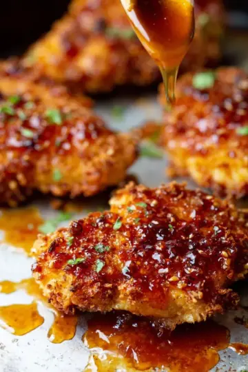 Crispy Baked Hot Honey Chicken