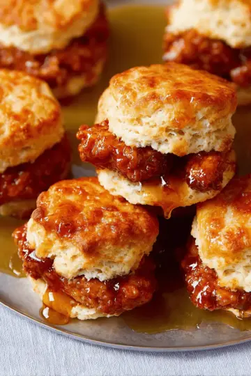 Hot Honey Chicken Biscuits