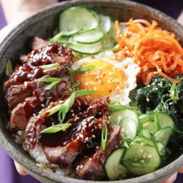 Korean BBQ Steak Rice Bowls