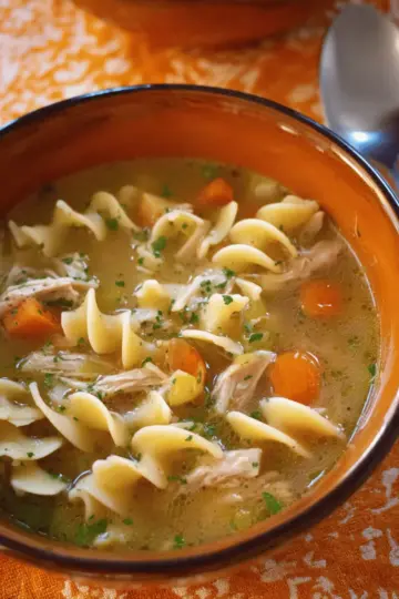 Easy Homemade Chicken Noodle Soup with Egg Noodles