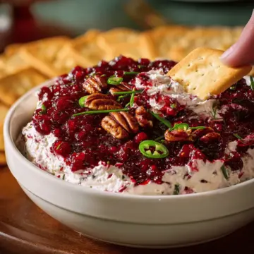 Cranberry Jalapeño Cream Cheese Dip