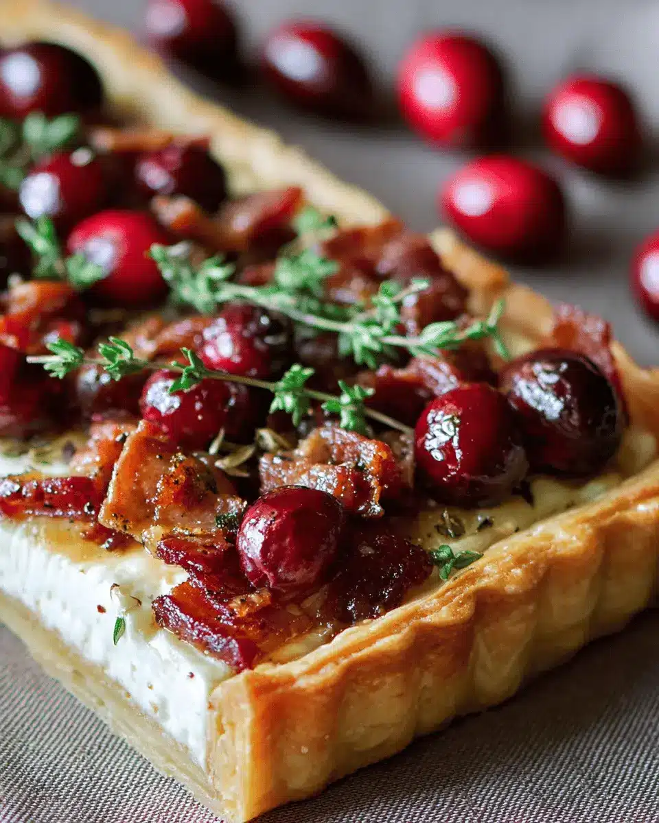 Cranberry Brie Tart