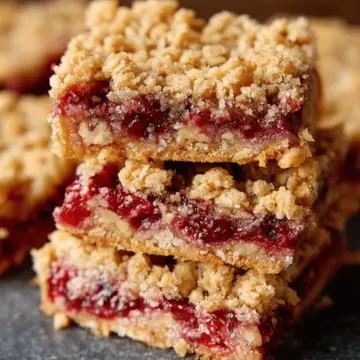 Berry Oat Bars | Healthy One Bowl Recipe
