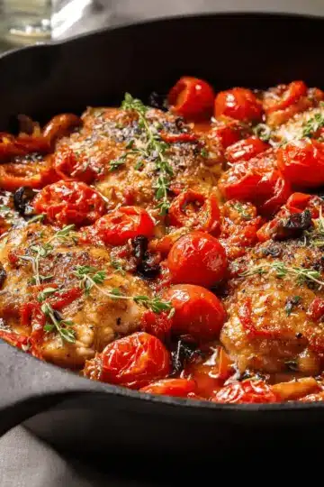 One-Pan Balsamic Chicken with Tomatoes