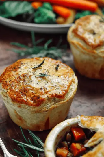 Roasted Autumn Vegetable Pot Pies