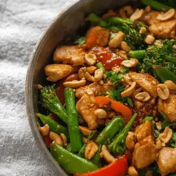 Thai Peanut Chicken Stir Fry