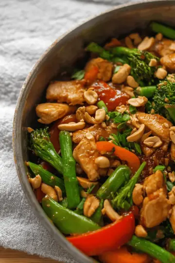 Thai Peanut Chicken Stir Fry