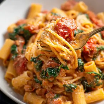 Tomato Spinach Pasta