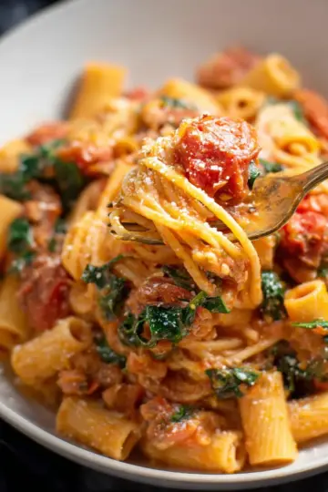 Tomato Spinach Pasta