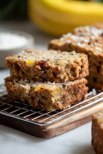 Vegan Coconut Pineapple Banana Bread