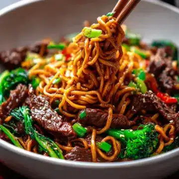 Sticky Beef Noodles