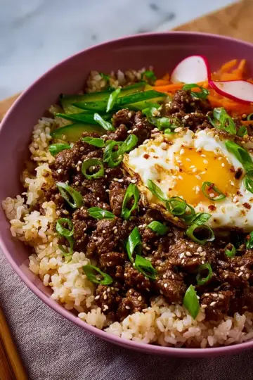 Easy Korean Beef Bowl
