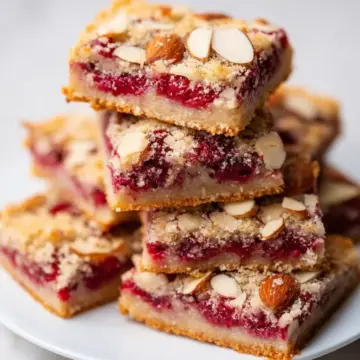 Raspberry Almond Bars