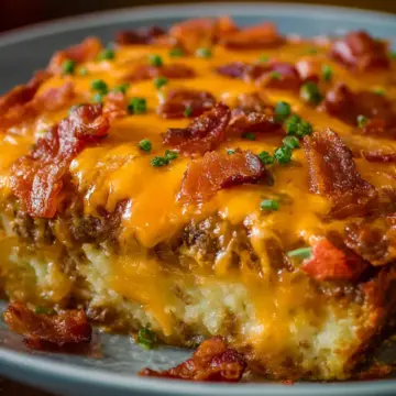 Cheesy Loaded Meatloaf Casserole