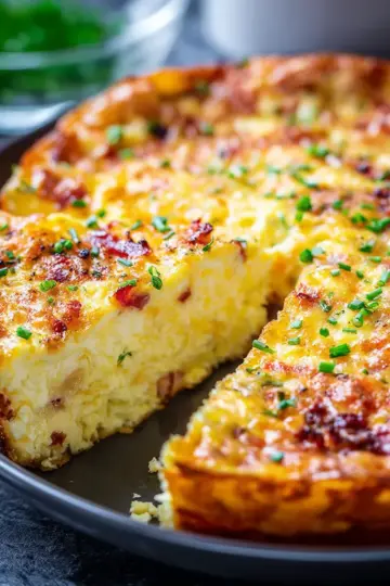 Cottage Cheese Crustless Quiche
