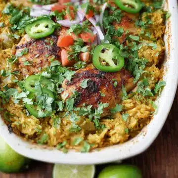 Peruvian Chicken And Rice Bake
