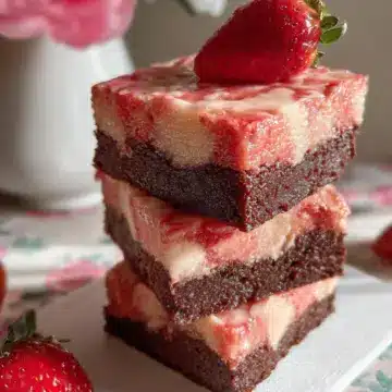 Strawberry Sweetheart Brownies