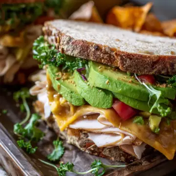 Honey Mustard Turkey Avocado Sandwich