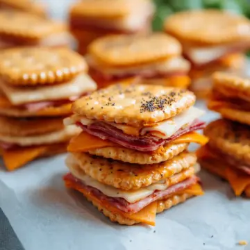 Ritz Cracker Party Sandwiches