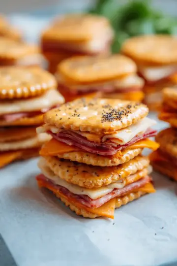 Ritz Cracker Party Sandwiches
