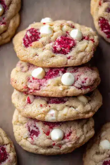 White Chocolate Raspberry Cookies