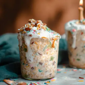 Cake Batter Overnight Oats