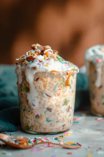 Cake Batter Overnight Oats