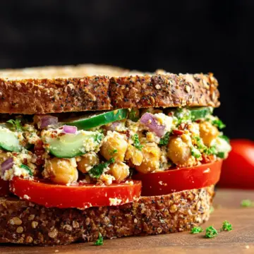 Mediterranean Chickpea Salad Sandwich