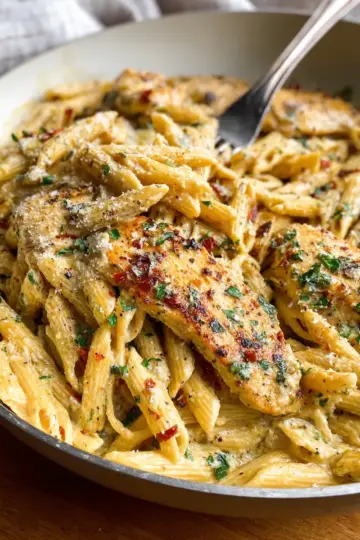 Garlic Parmesan Chicken and Pasta (One-Pan)
