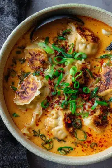 Coconut Curry Soup with Dumplings