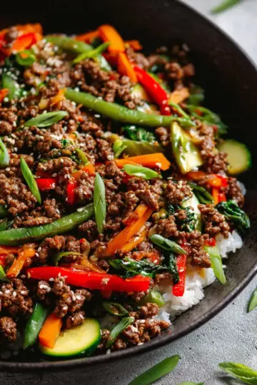 Ground Beef Stir Fry