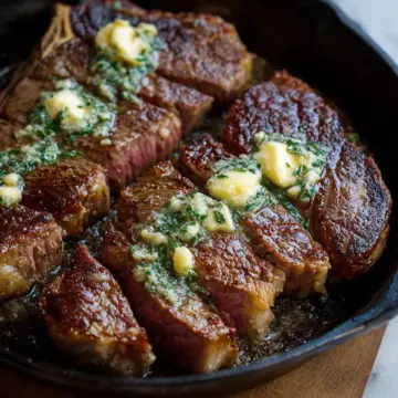 Pan Seared Steak with Garlic Butter