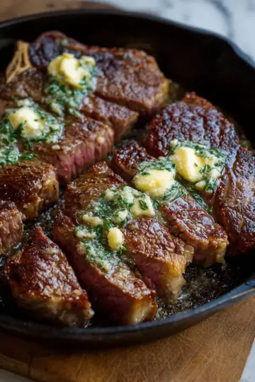 Pan Seared Steak with Garlic Butter