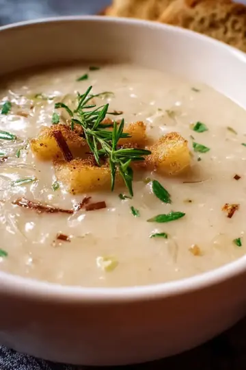 Roasted Garlic Potato Soup