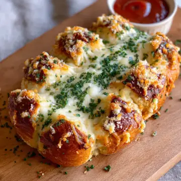 Cheesy Stuffed Garlic Bread Rolls