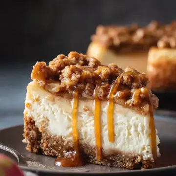 Apple Crisp Cheesecake