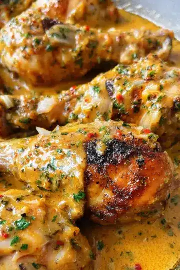 Creamy Garlic Chicken Drumsticks