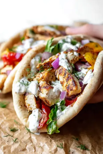 Sheet Pan Chicken Pitas