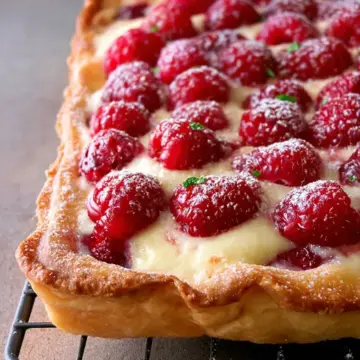Rustic Raspberry Lemon Cheesecake Tart