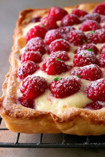 Rustic Raspberry Lemon Cheesecake Tart